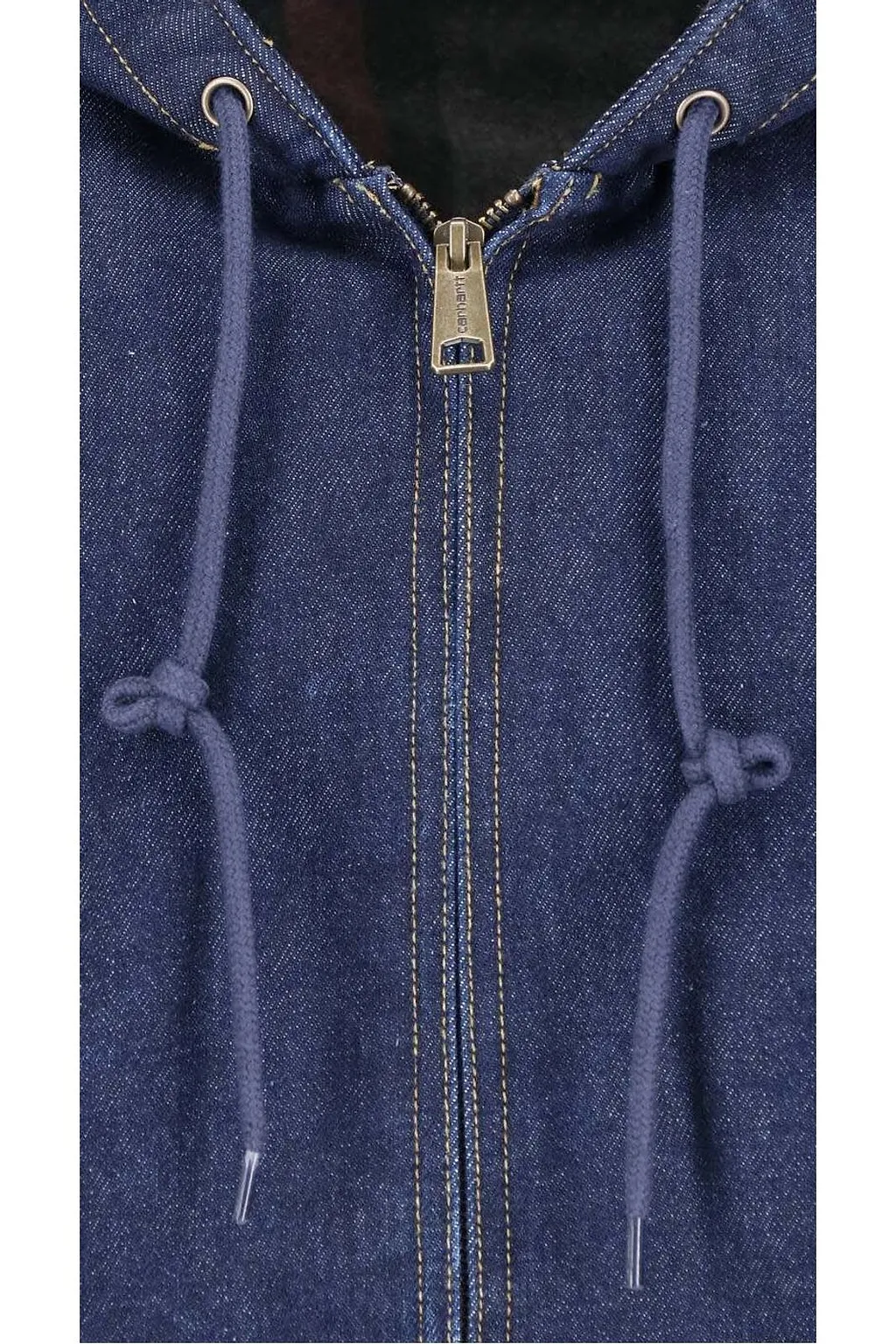 Carhartt Wip Zip-Up Denim Hooded Jacket
