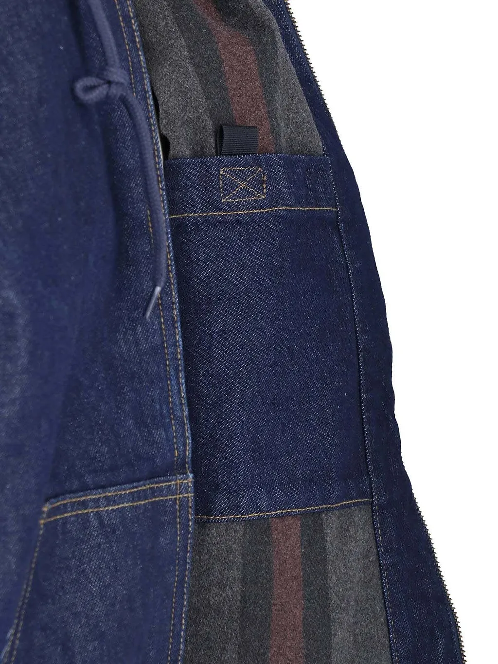 Carhartt Wip Zip-Up Denim Hooded Jacket
