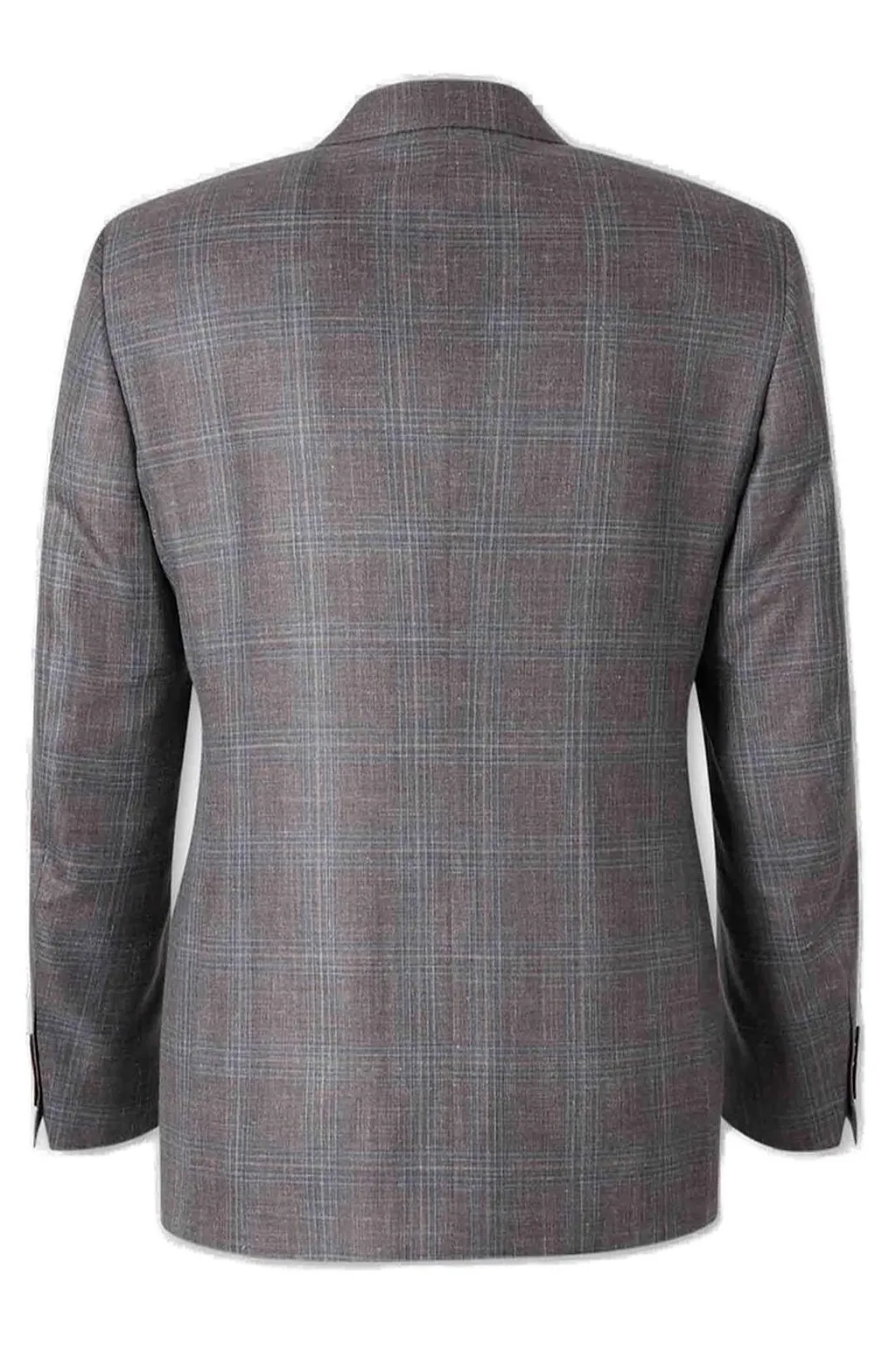Canali Check Patterned Single Breasted Blazer