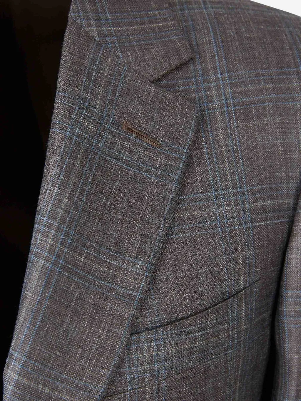 Canali Check Patterned Single Breasted Blazer