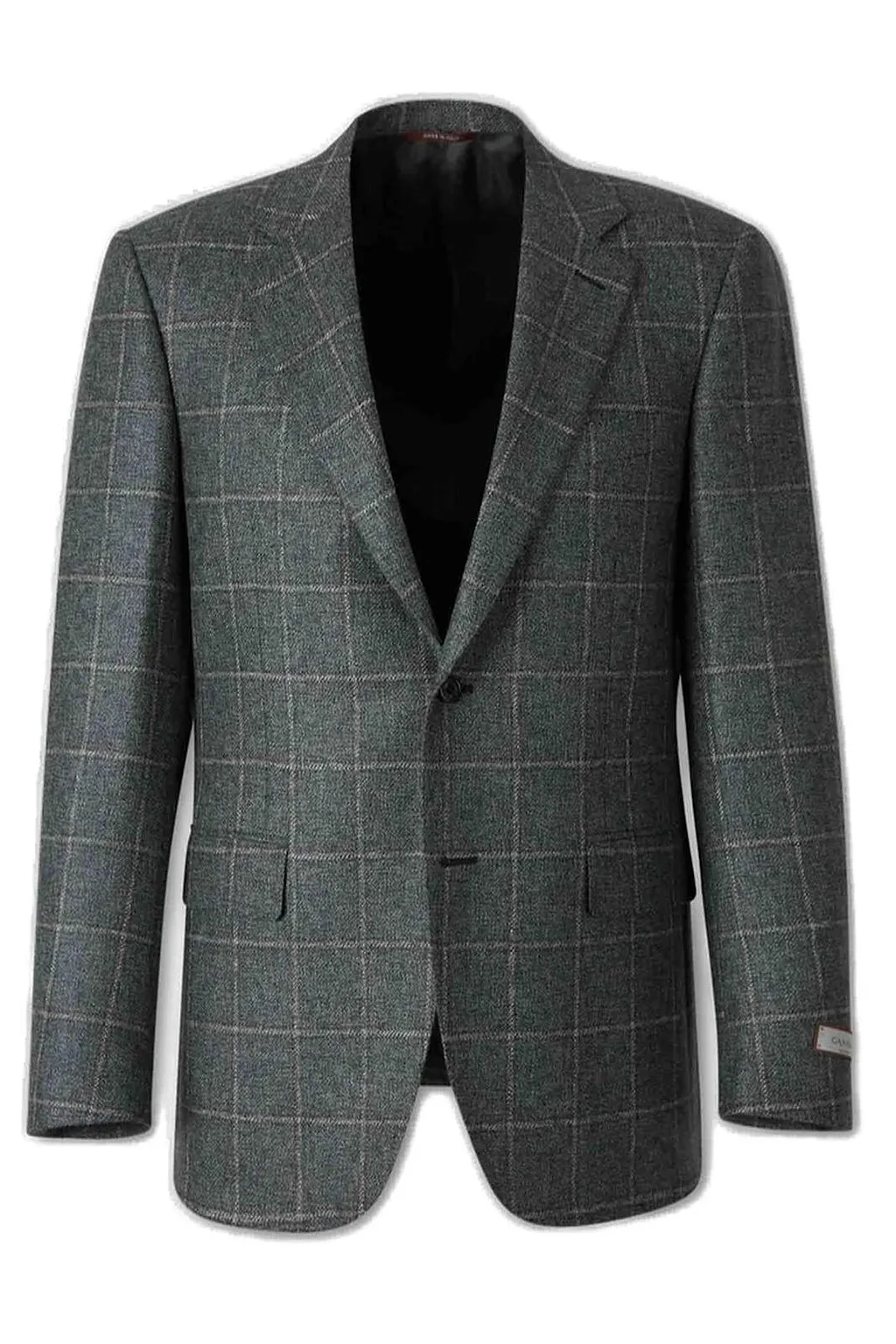Canali Check Patterned Single Breasted Jacket