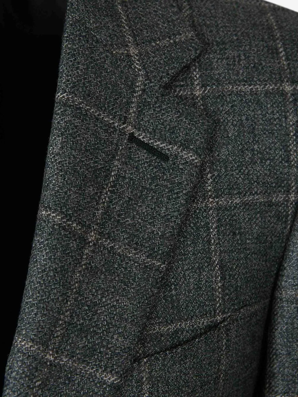 Canali Check Patterned Single Breasted Jacket