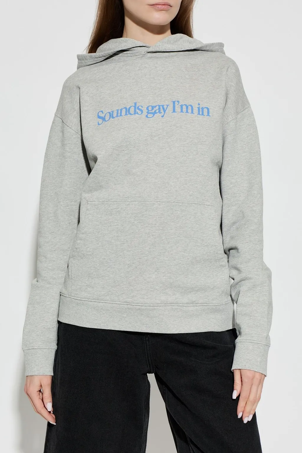 Printed Slogan Hoodie