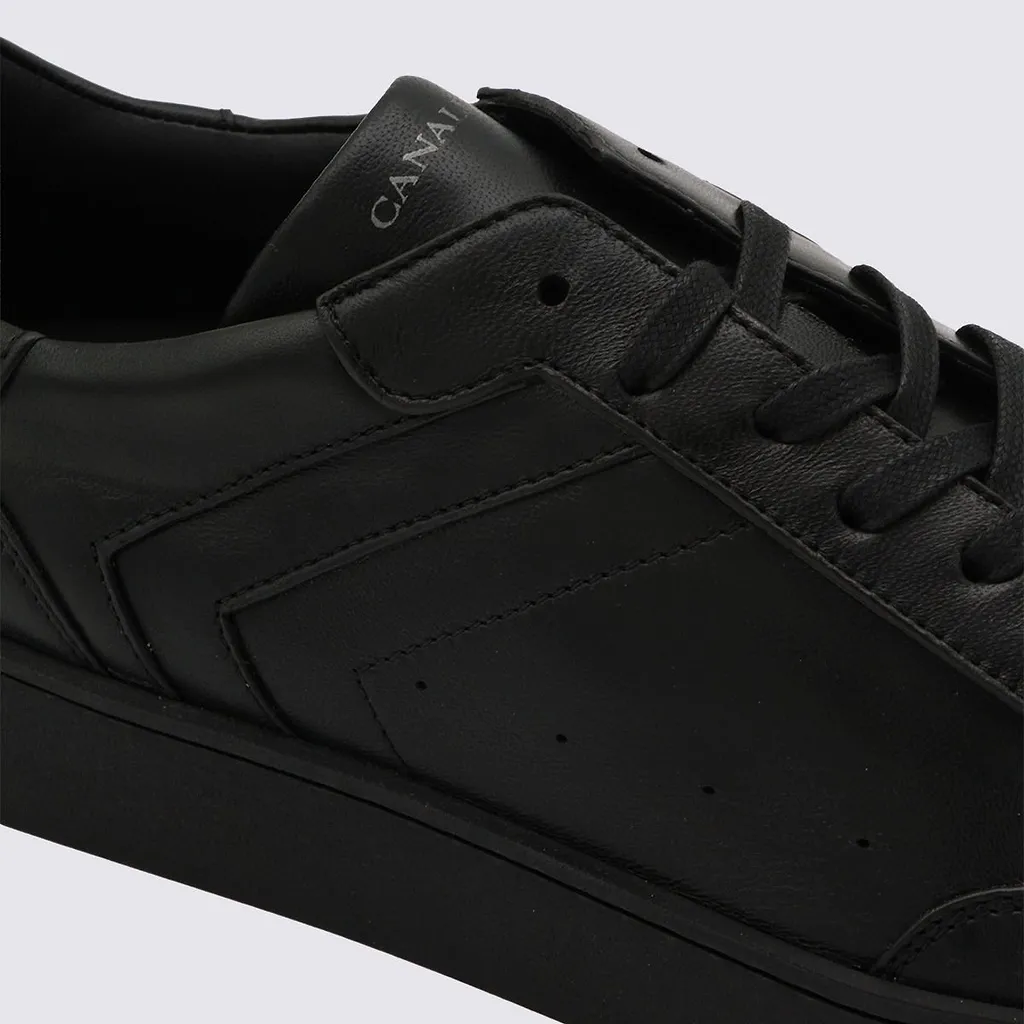 Canali Panelled Low-Top Sneakers