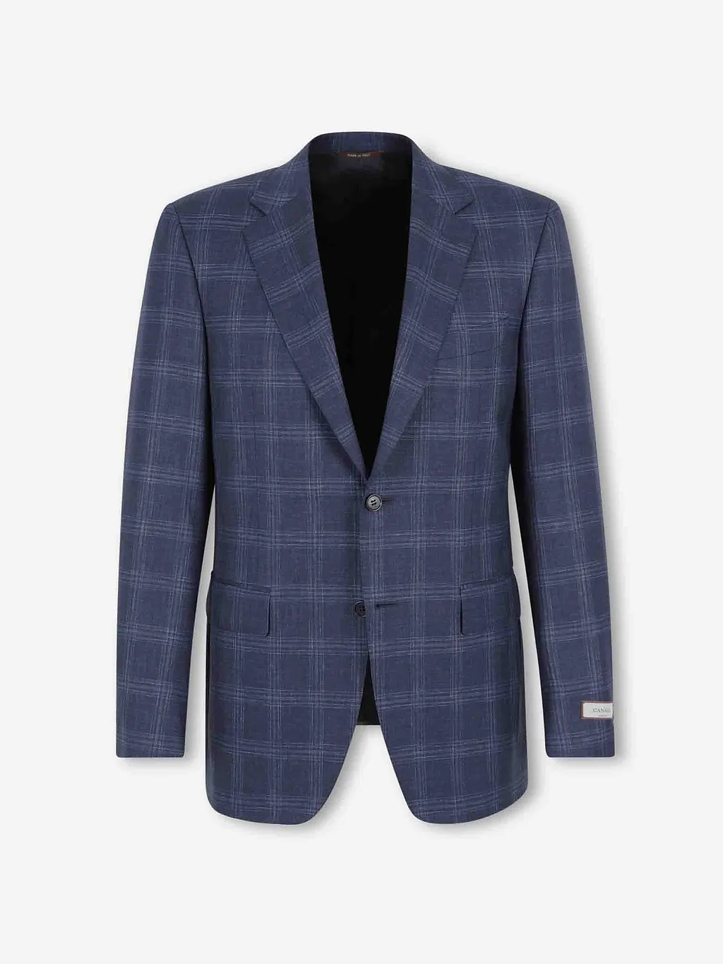 Canali Overcheck Motif Regular Fit Jacket