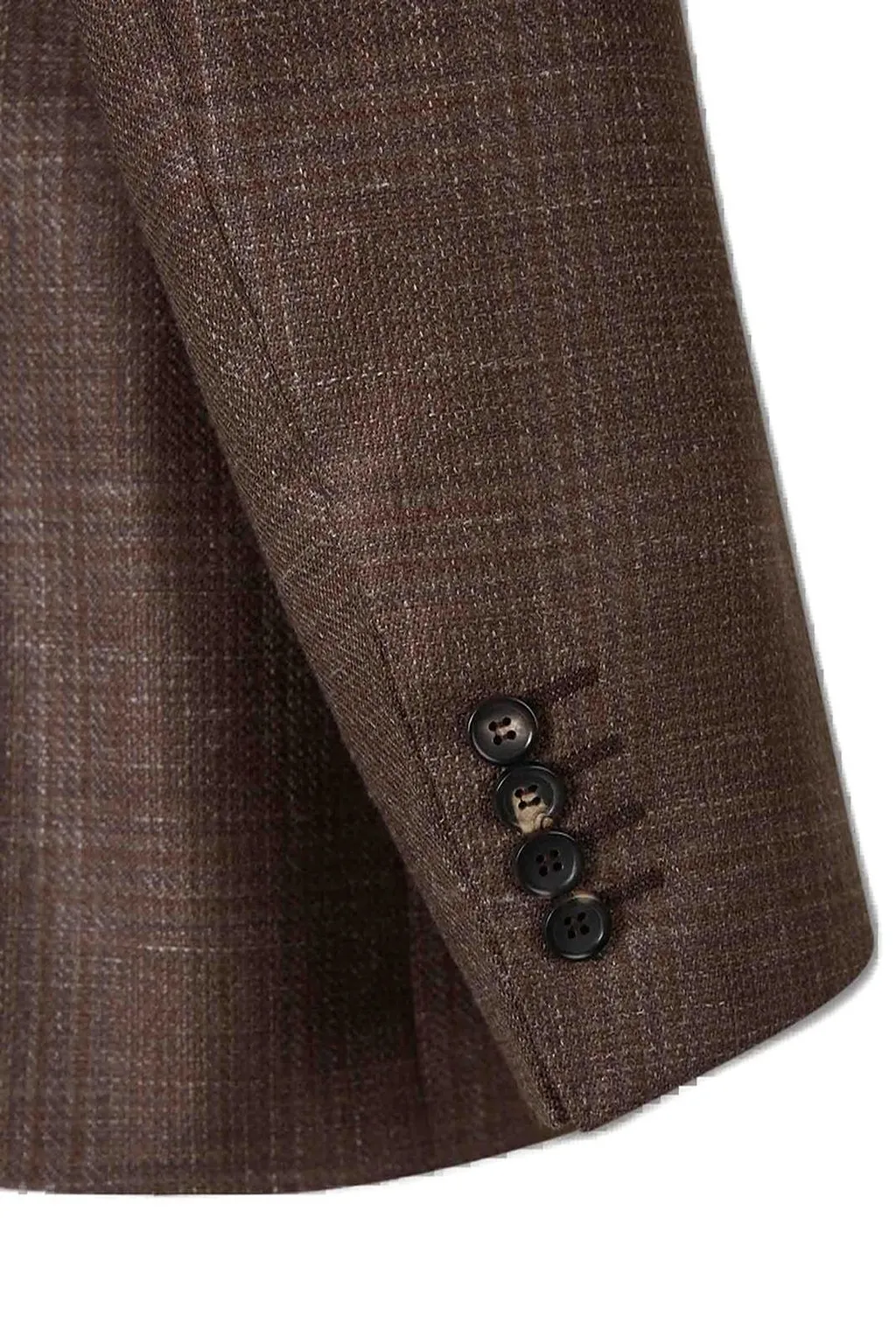 Canali Single Breasted Check Patterned Jacket