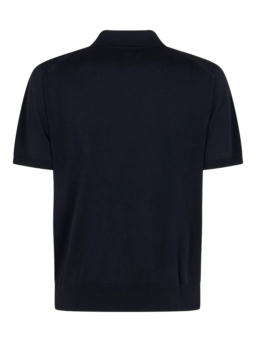 Canali Textured Knit Polo Sweater