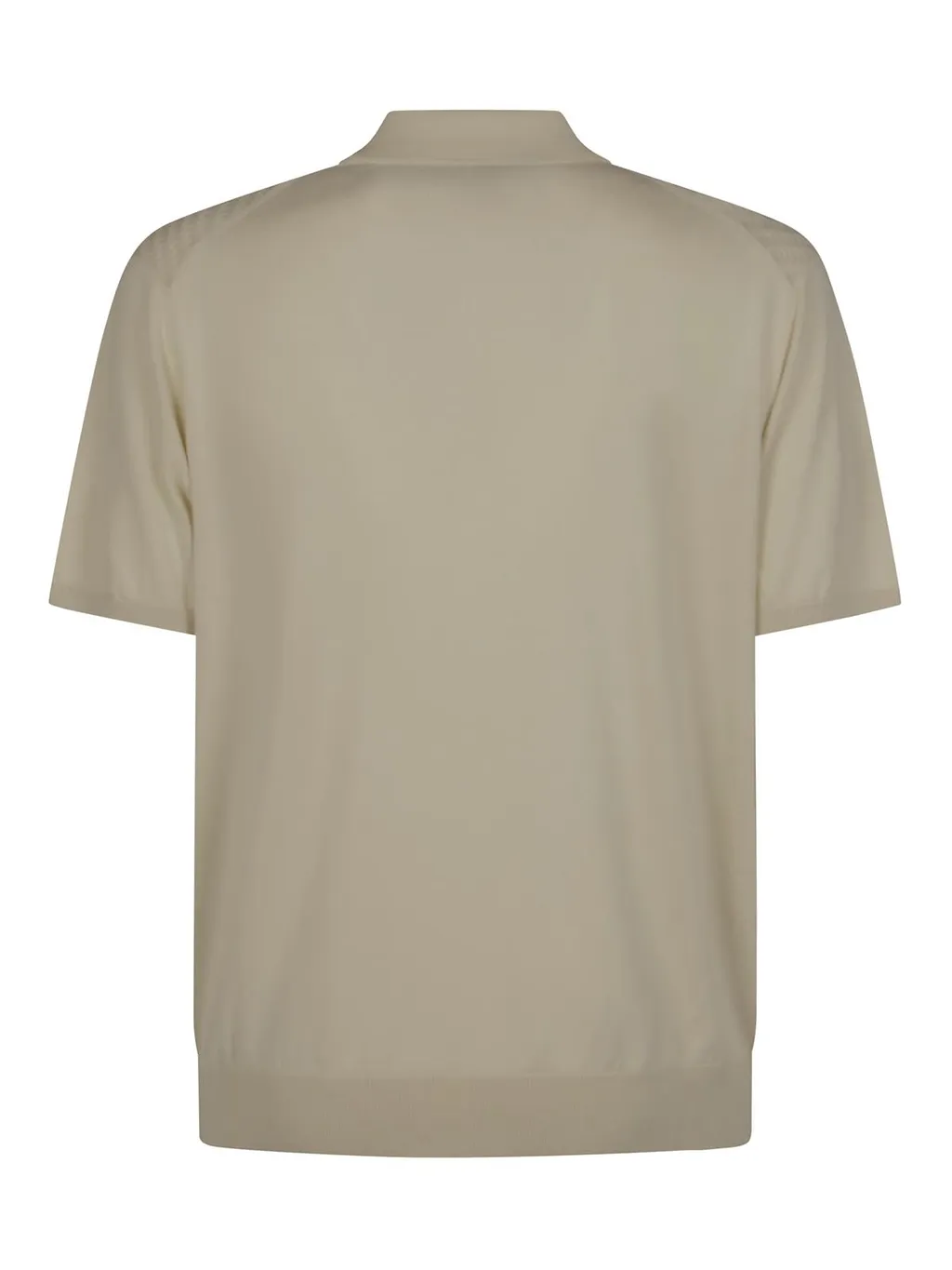 Canali Textured Knit Polo Top
