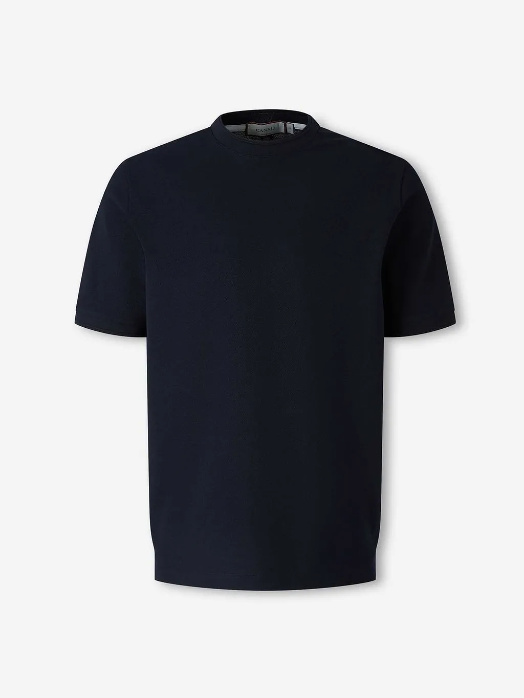 Canali Textured Crew Neck T-Shirt