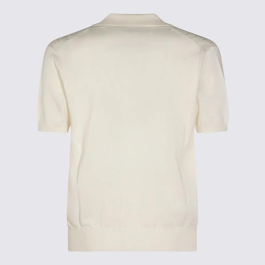 Canali Textured Knit Polo Top