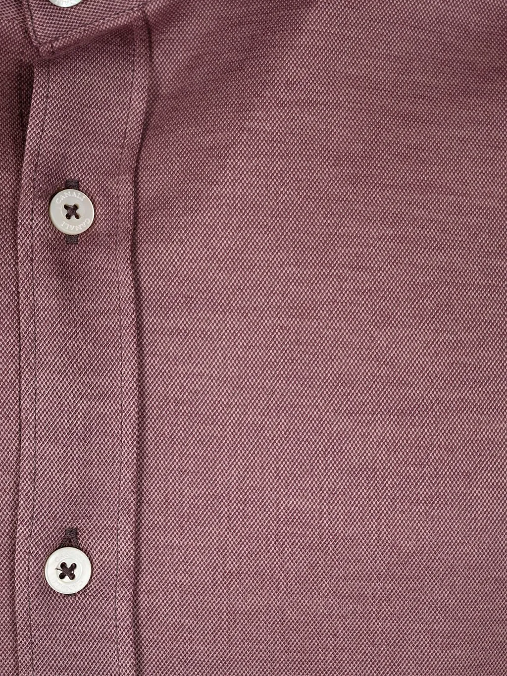 Canali Textured Long-Sleeve Shirt