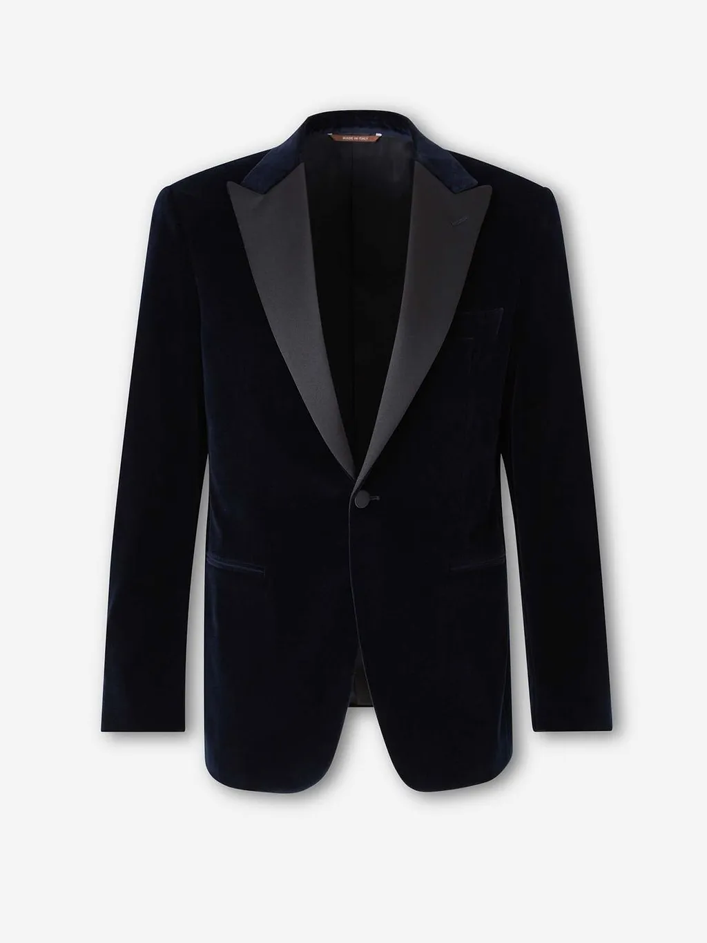 Canali V-Neck Velvet Jacket