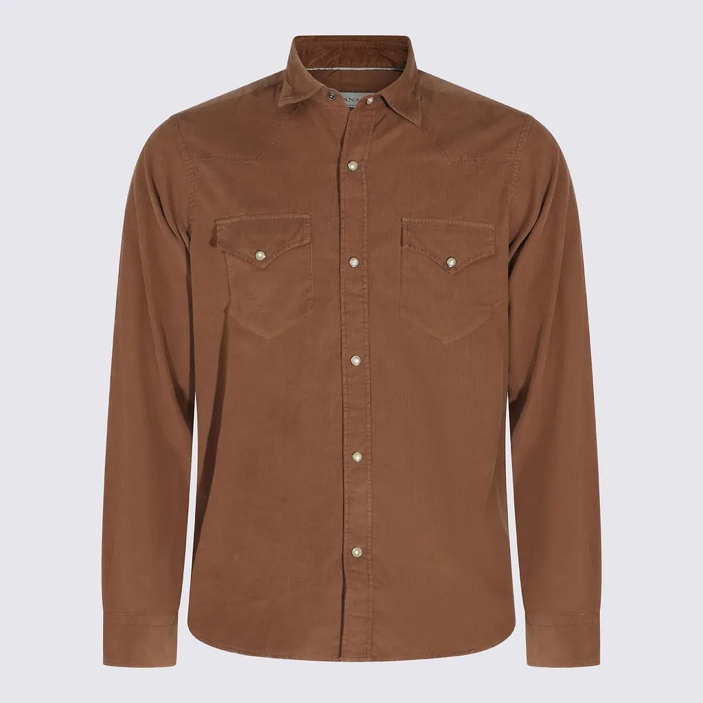 Canali Western Corduroy Shirt