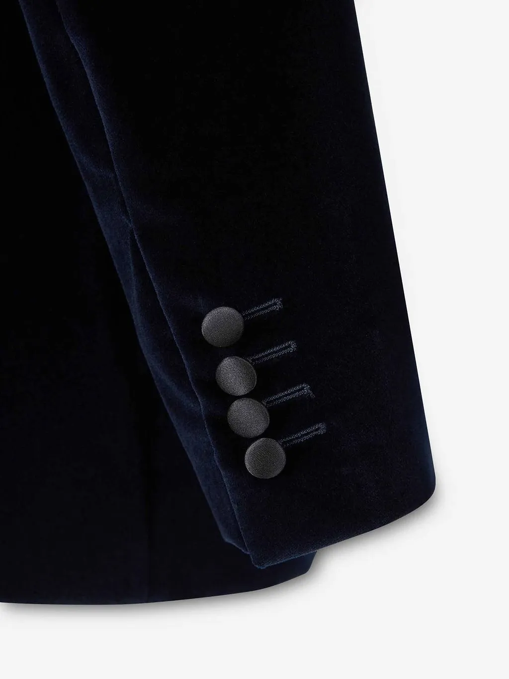 Canali V-Neck Velvet Jacket