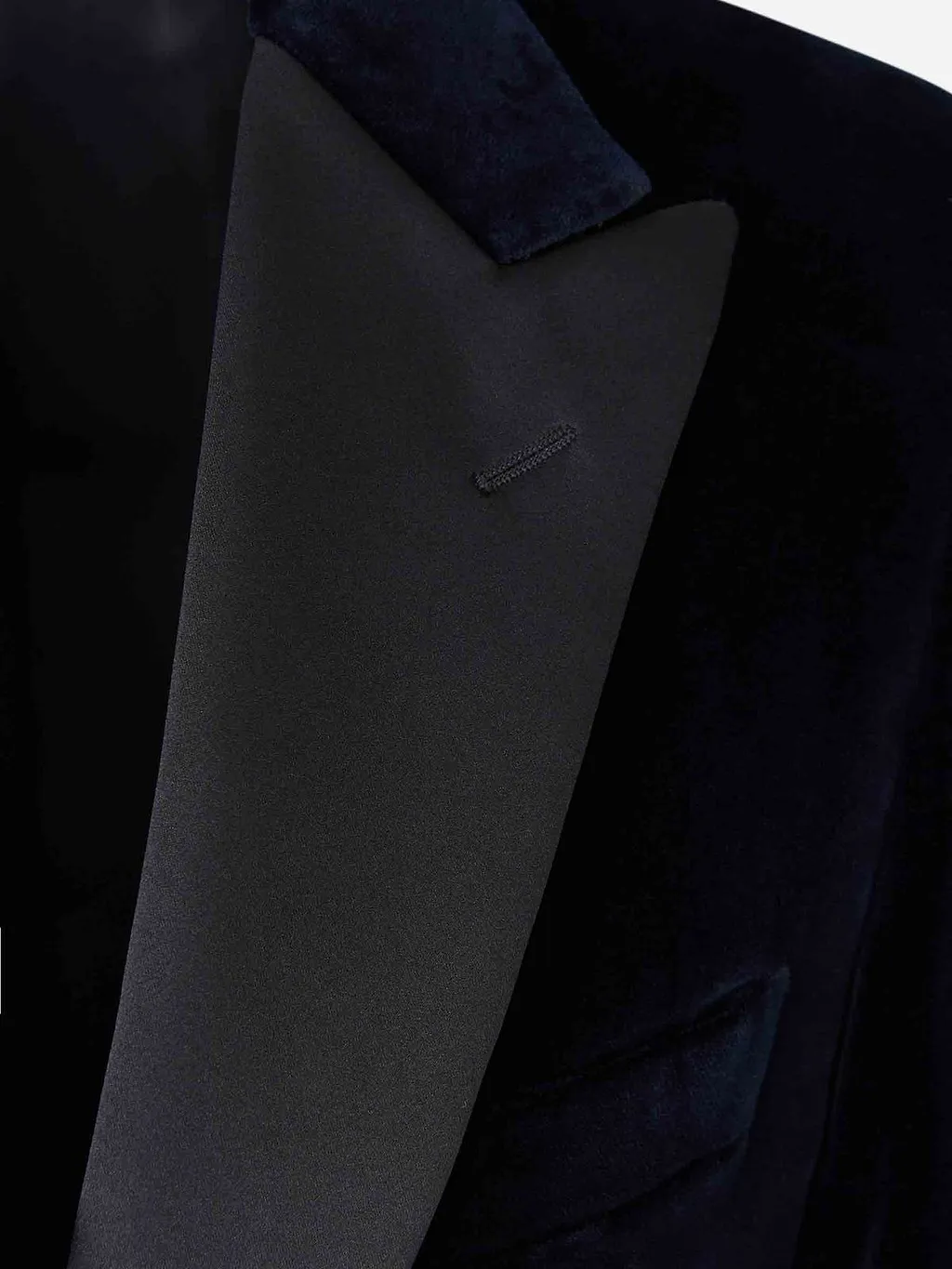 Canali V-Neck Velvet Jacket