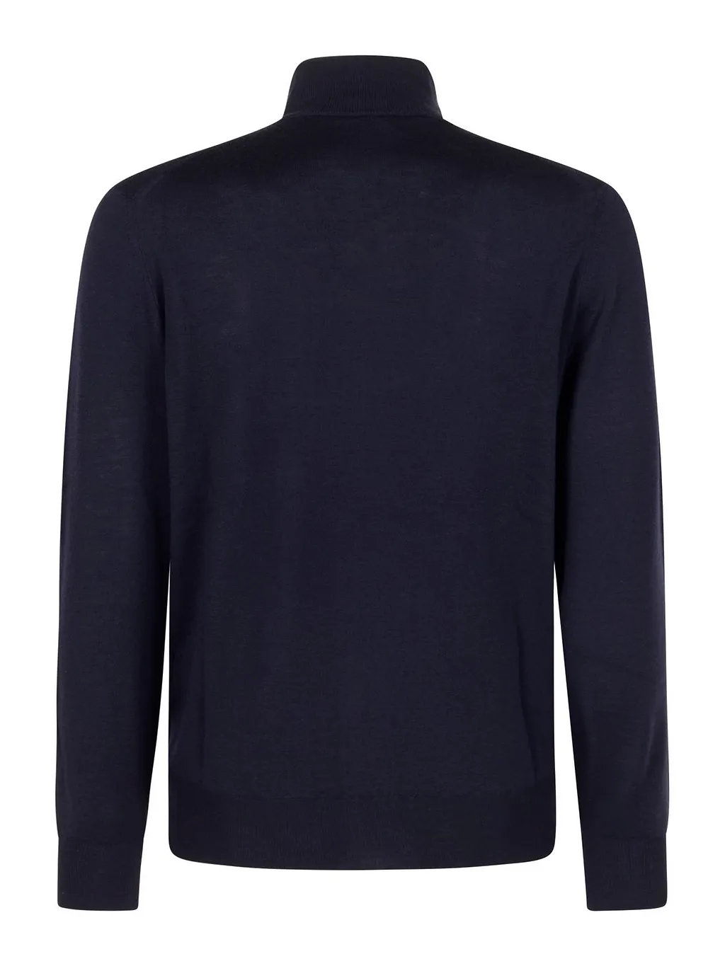 Canali Zip-Up Mock-Neck Knitted Sweater