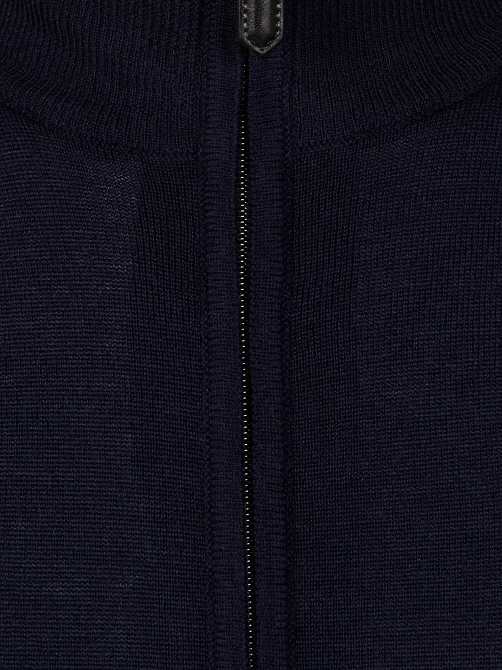 Canali Zip-Up Mock-Neck Knitted Sweater
