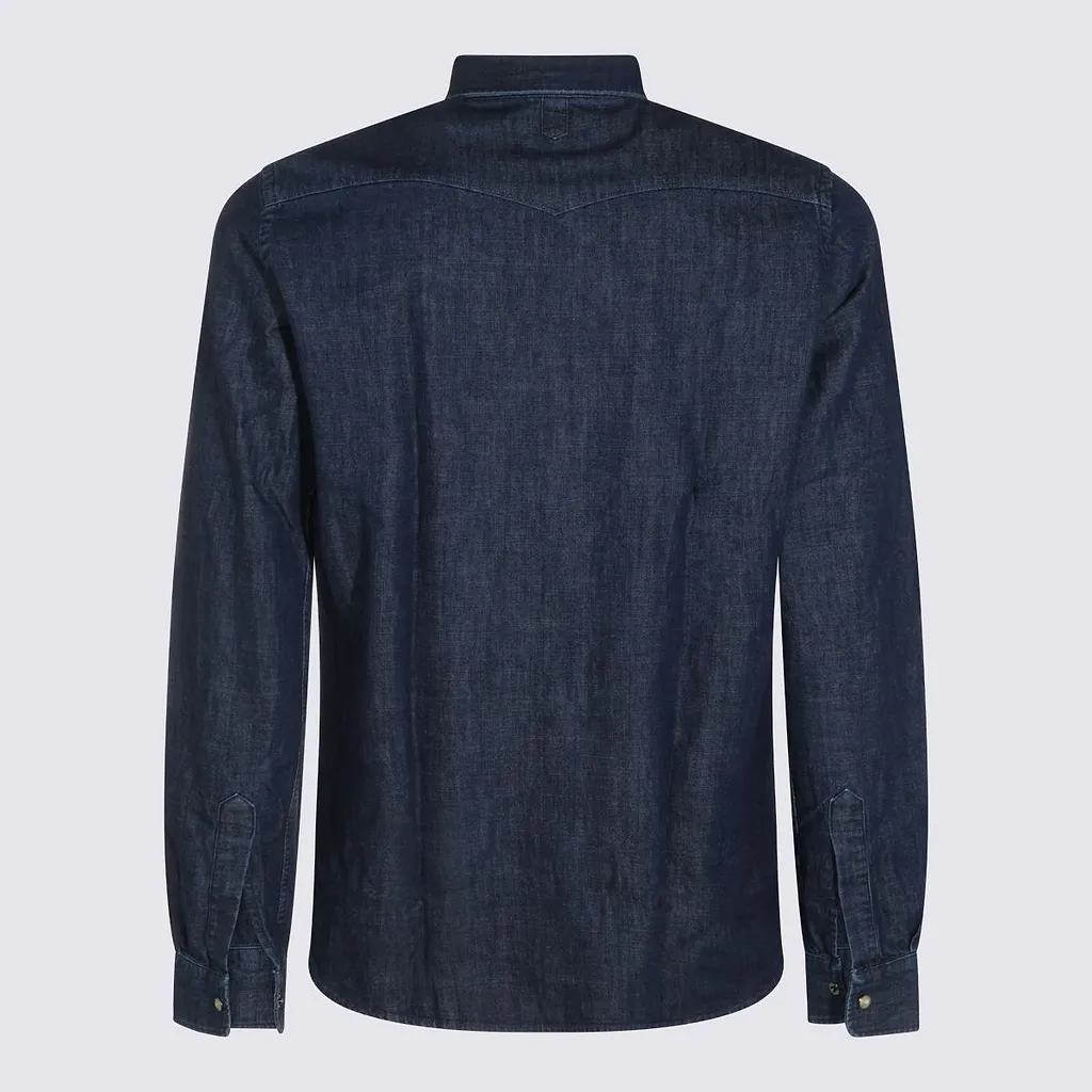 Canali Western Denim Shirt