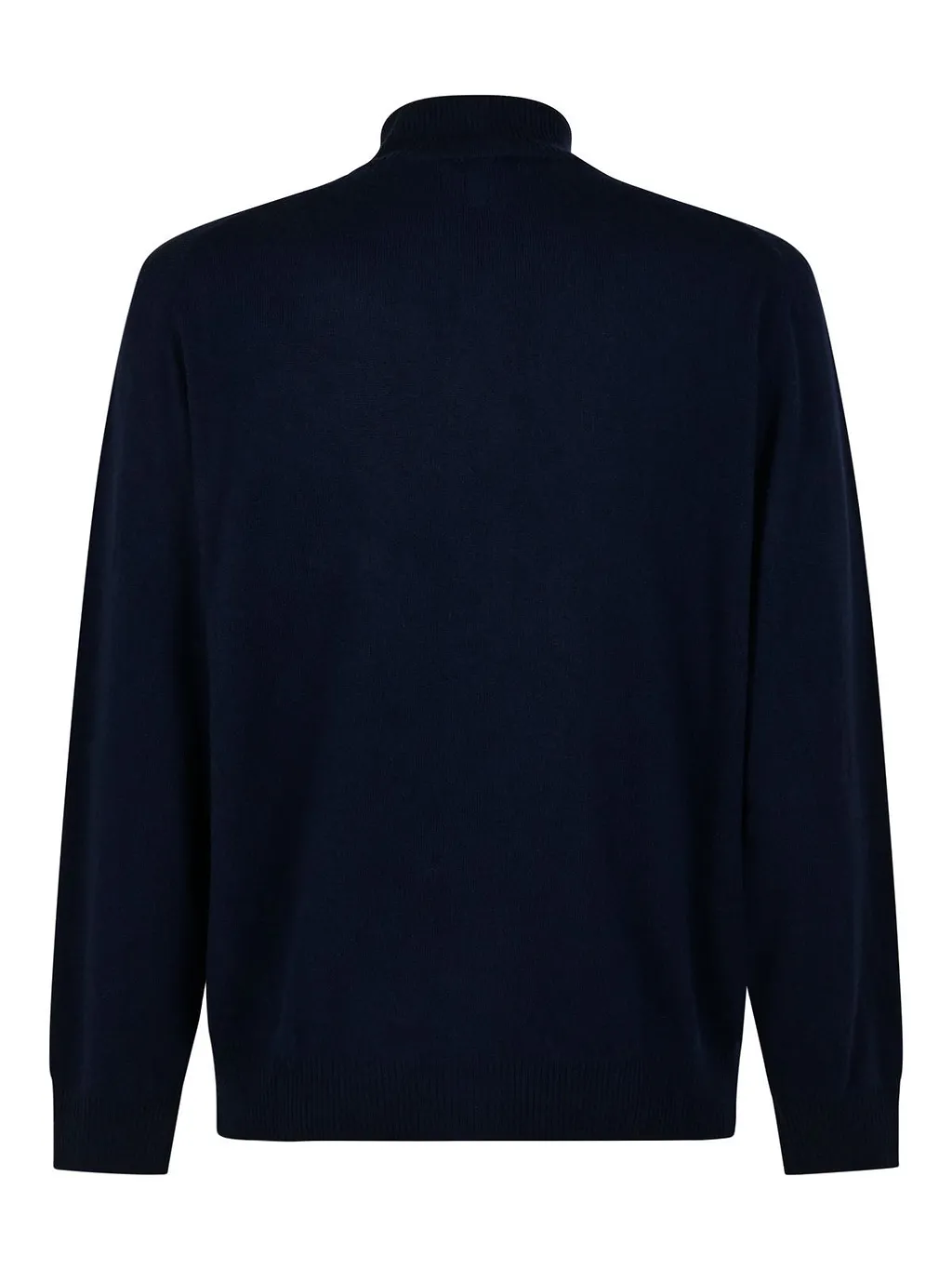 Canali Zip-Up Stand-Collar Cardigan