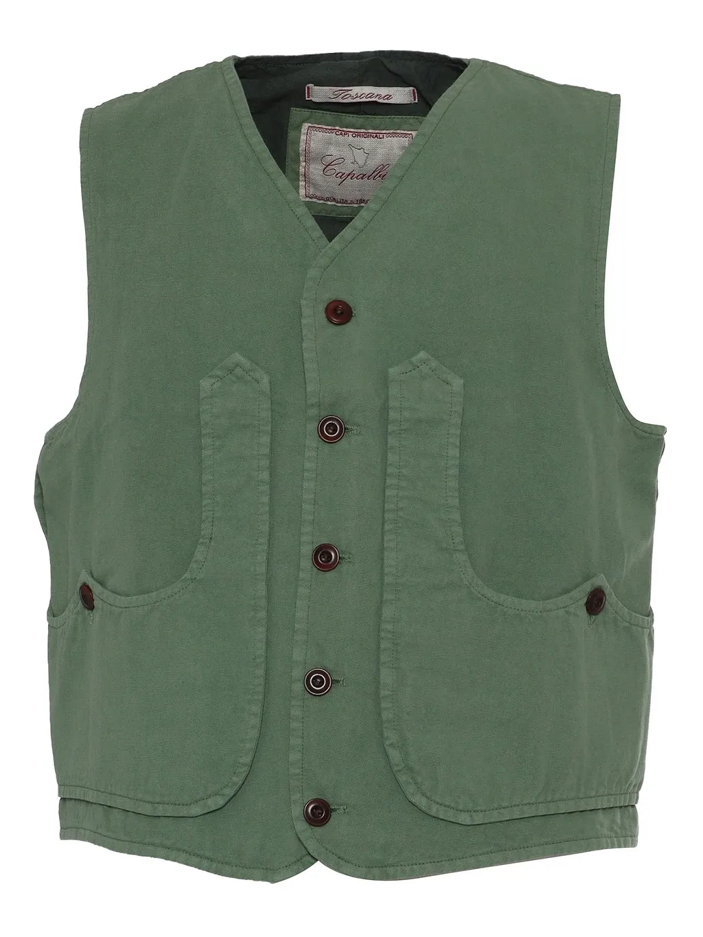 Capalbio V-Neck Buttoned Vest