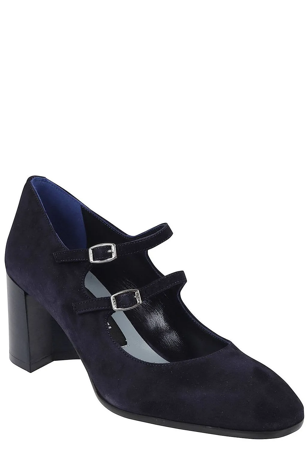 Carel Double Strap Block Heeled Pumps