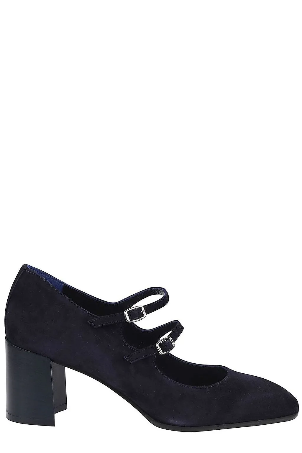 Carel Double Strap Block Heeled Pumps