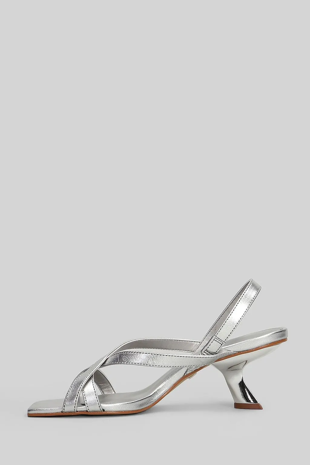 Carrano Strappy Square-Toe Slingback Sandals