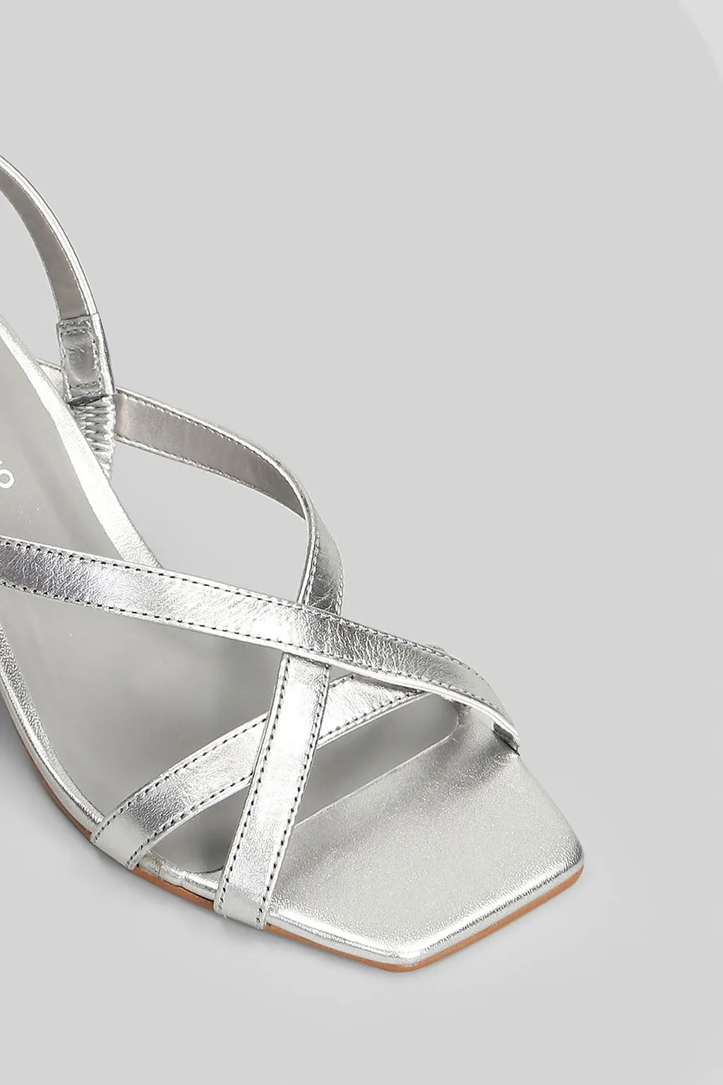 Carrano Strappy Square-Toe Slingback Sandals