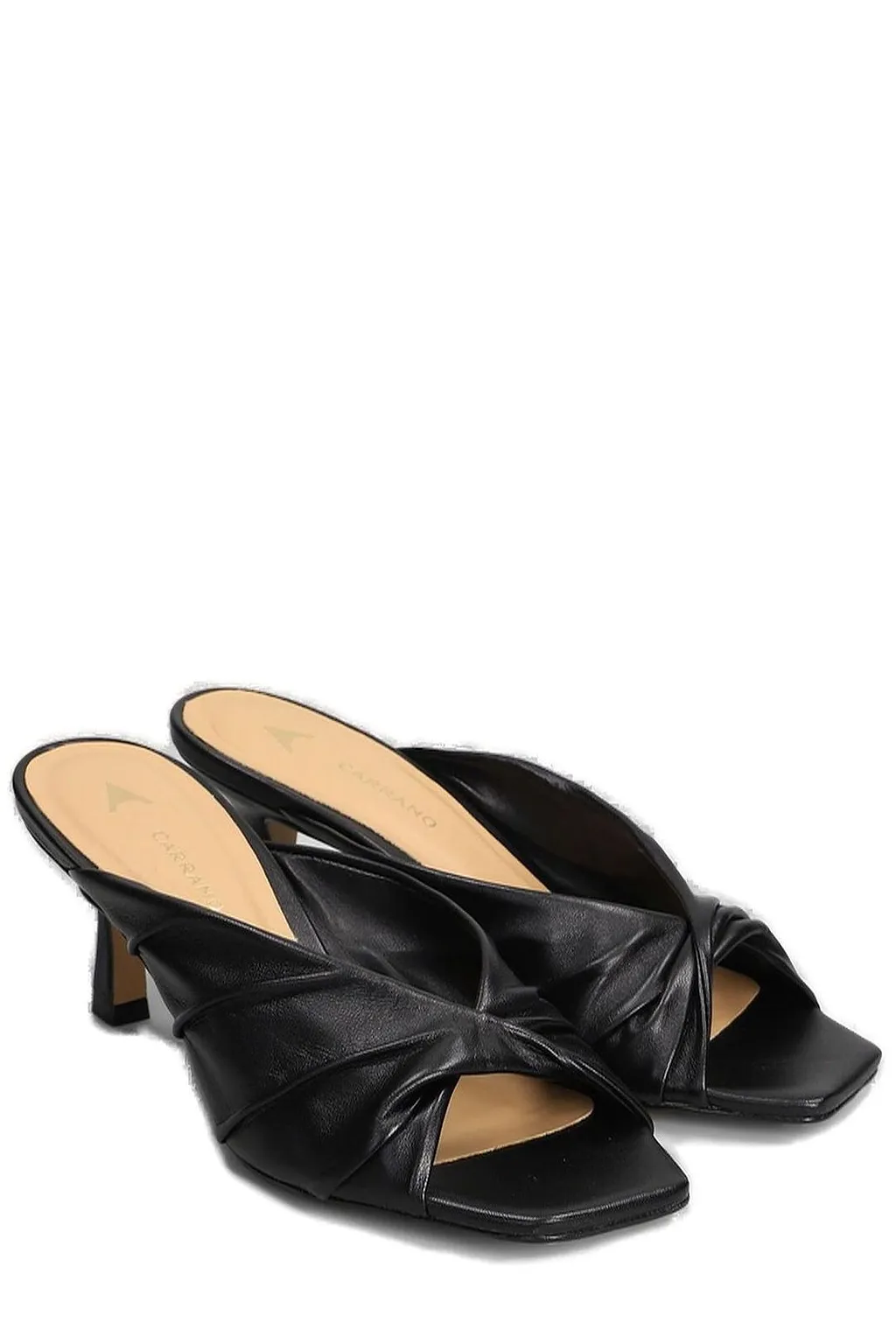 Carrano Twist Stiletto Heeled Open Mules