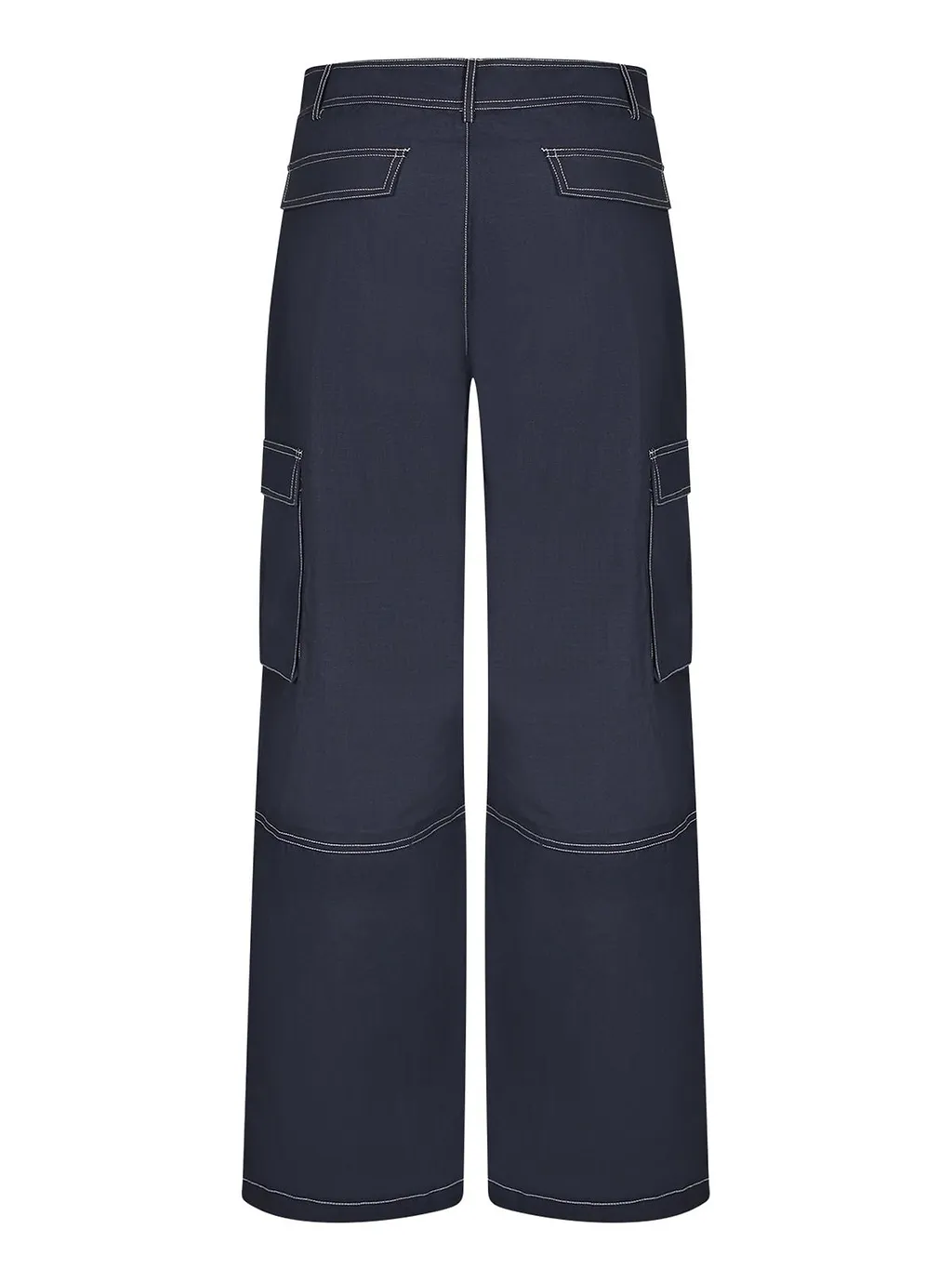 Carrer Contrast Stitch Cargo Pants
