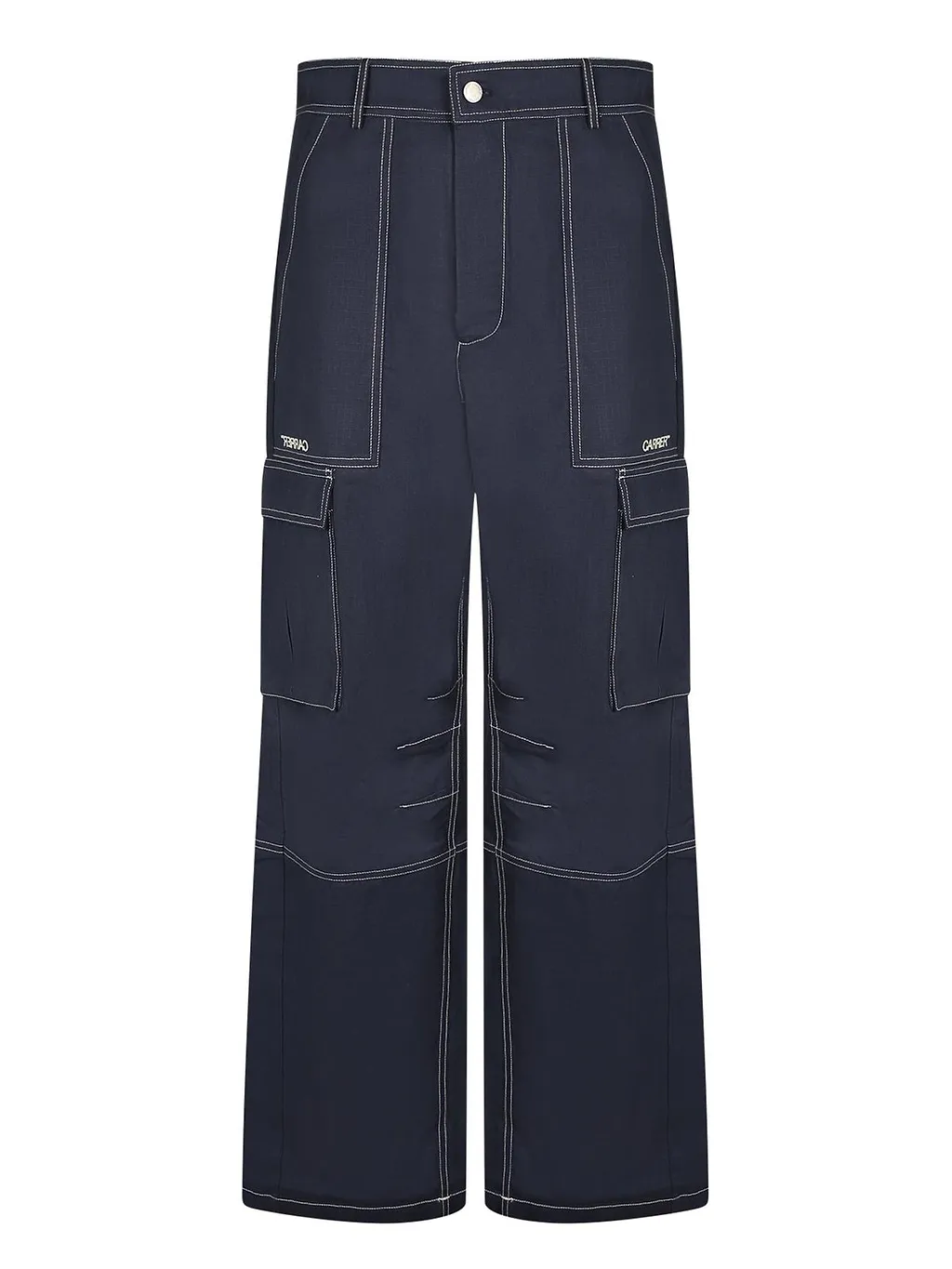 Carrer Contrast Stitch Cargo Pants