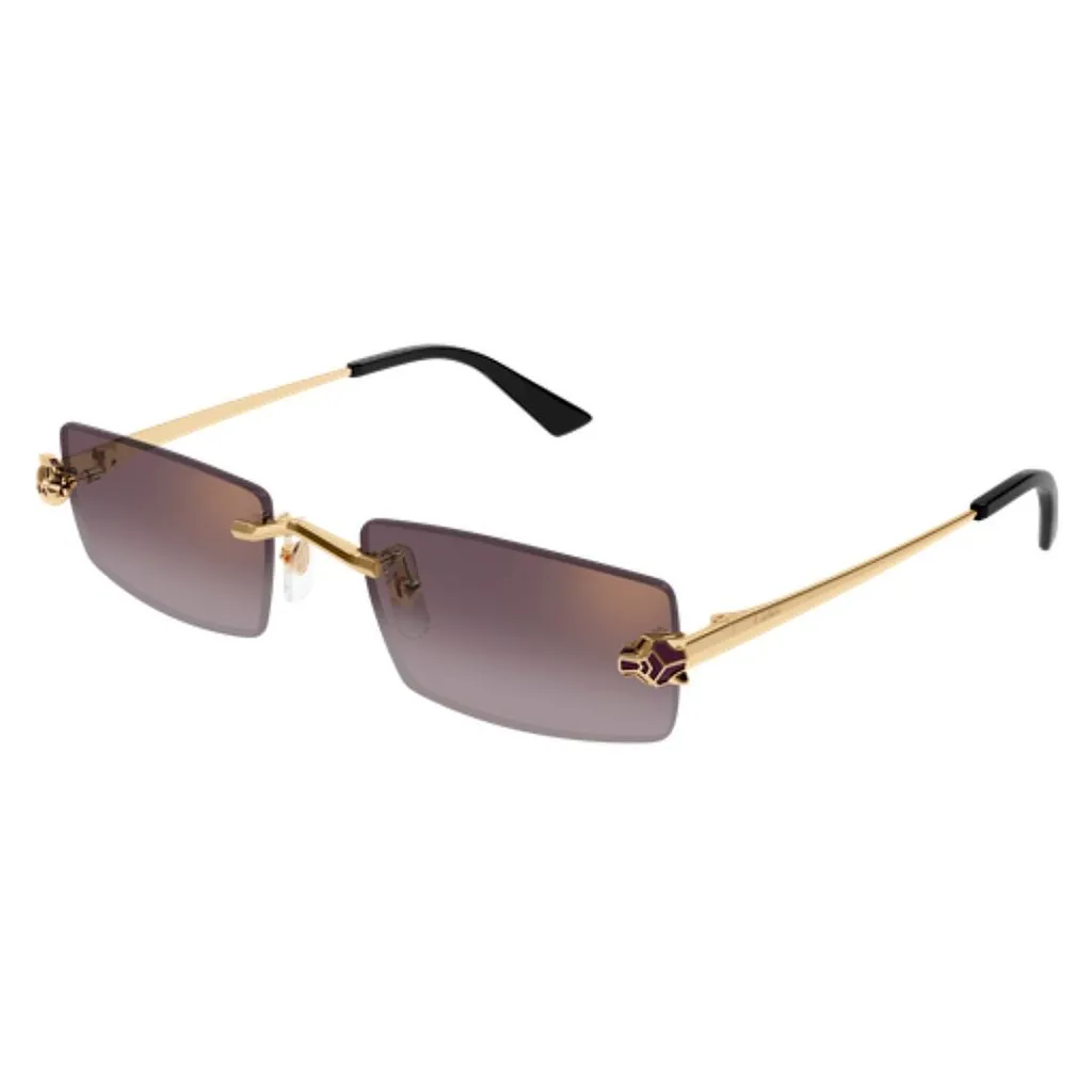 Cartier Rimless Rectangular Sunglasses