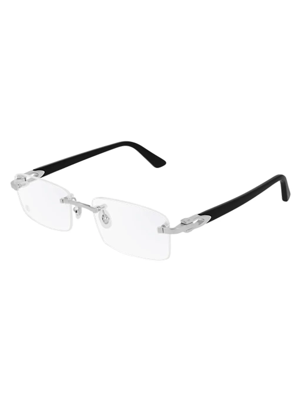 Cartier Rimless Rectangular Frame Glasses