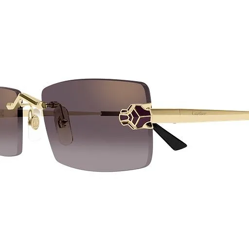 Cartier Rimless Rectangular Sunglasses