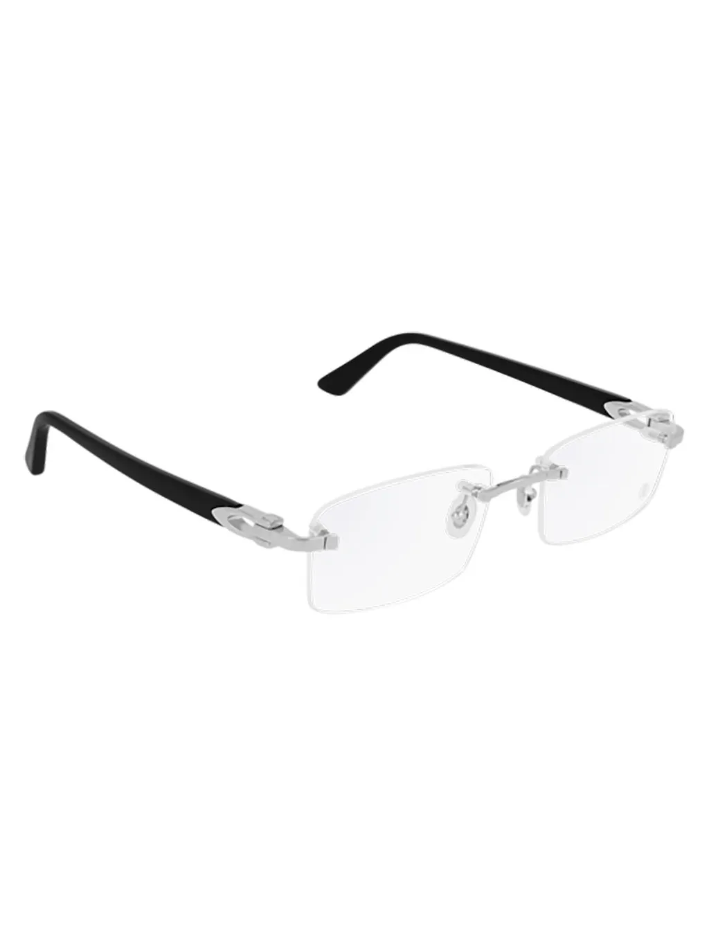 Cartier Rimless Rectangular Frame Glasses