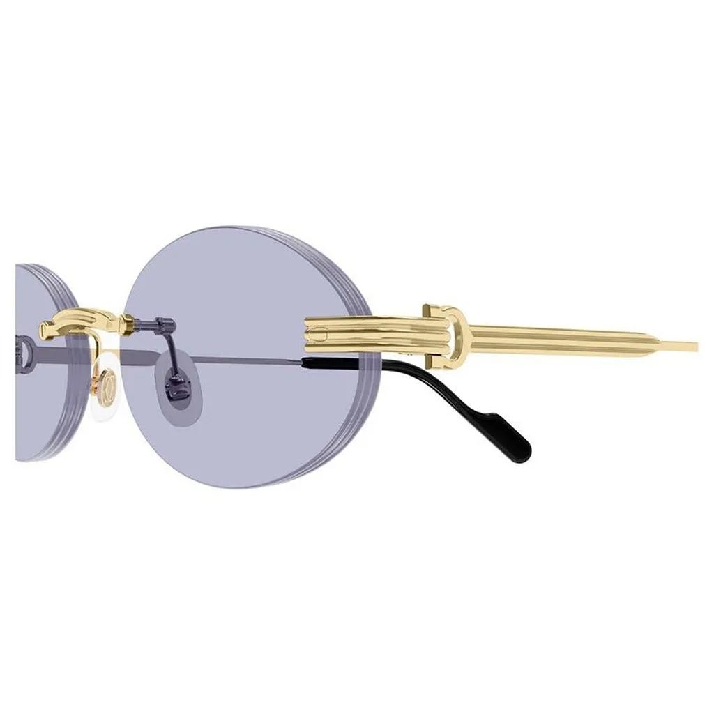 Cartier Rimless Round Sunglasses