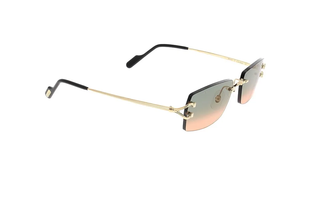Cartier Rimless Rectangular Sunglasses