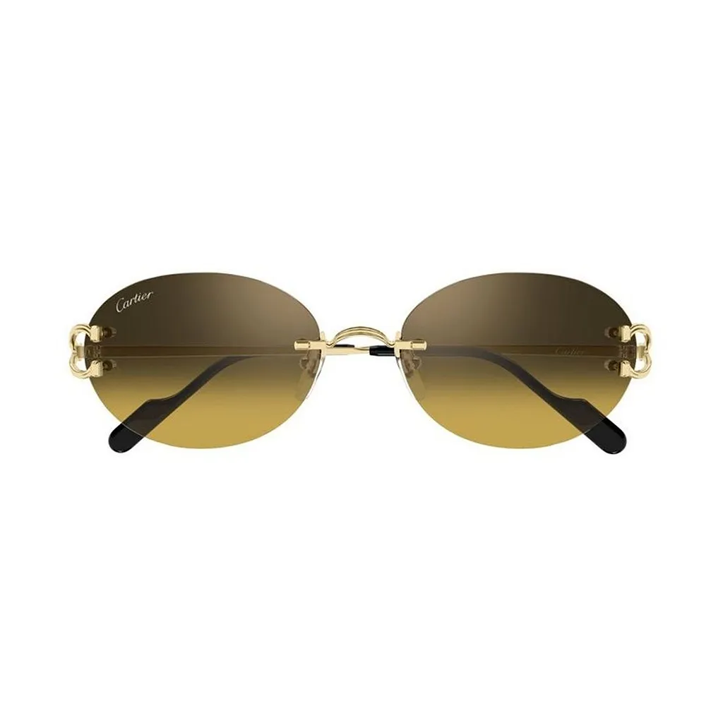 Cartier Rimless Round Sunglasses
