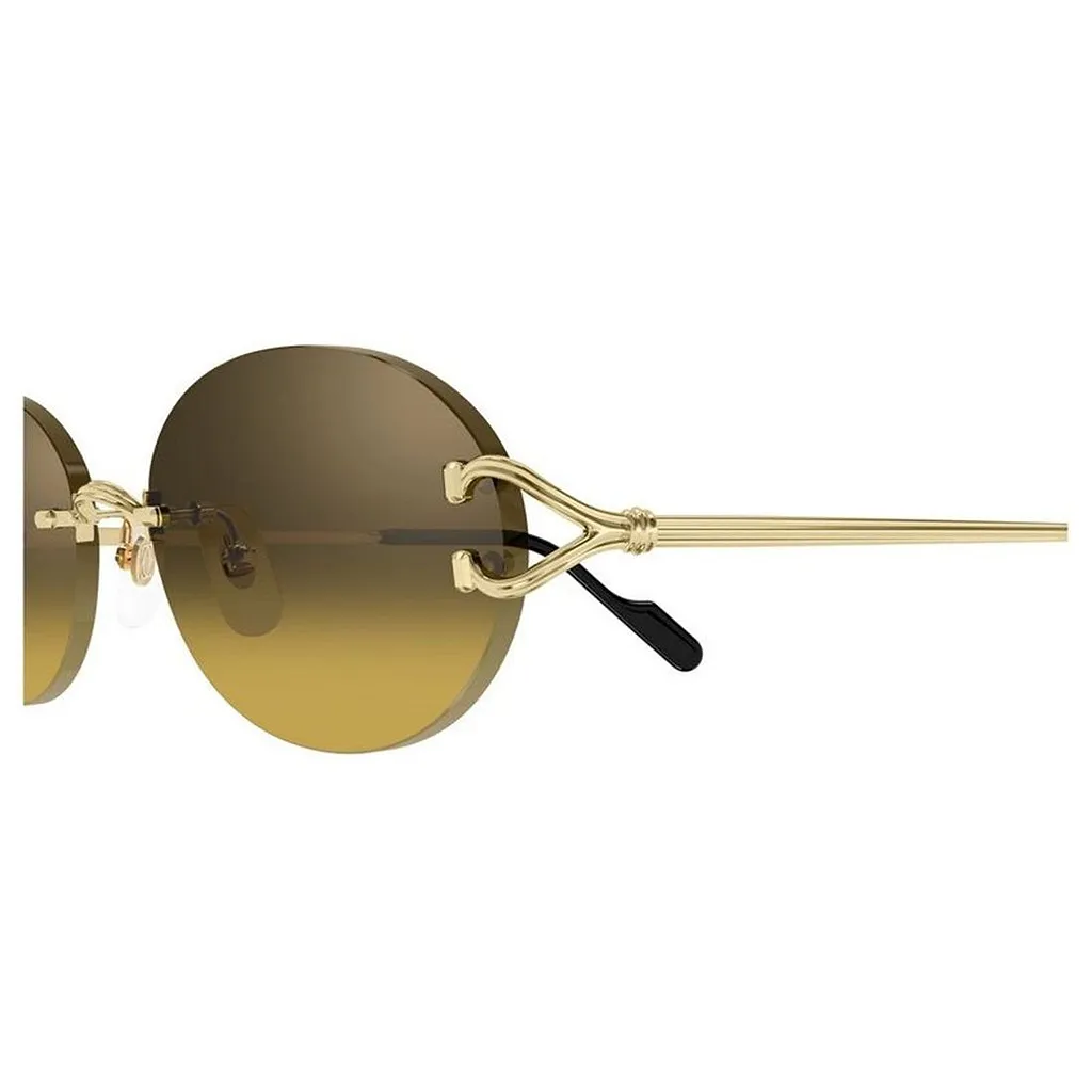 Cartier Rimless Round Sunglasses