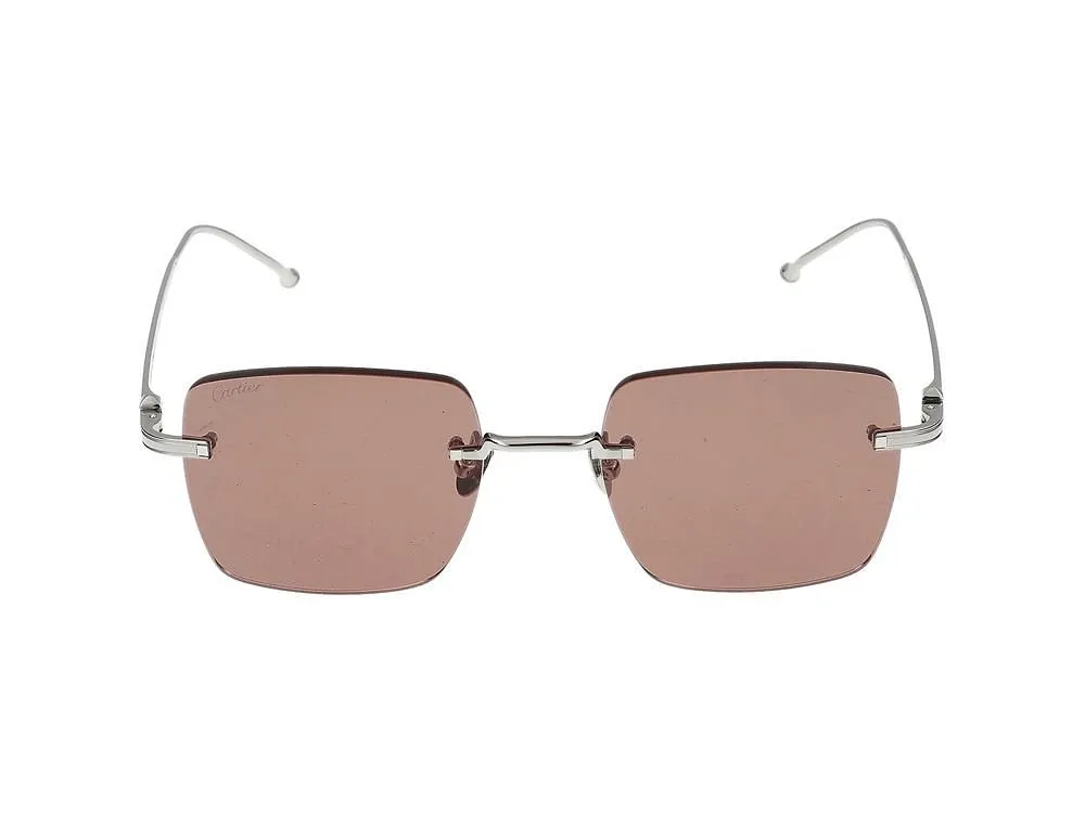 Cartier Square Rimless Sunglasses