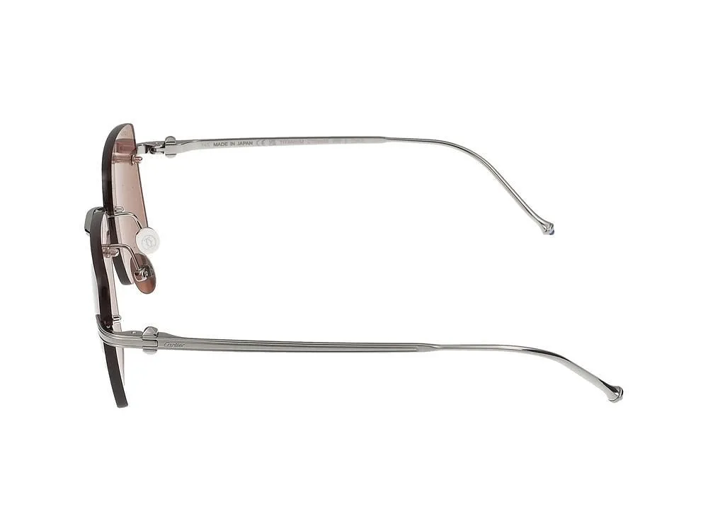 Cartier Square Rimless Sunglasses