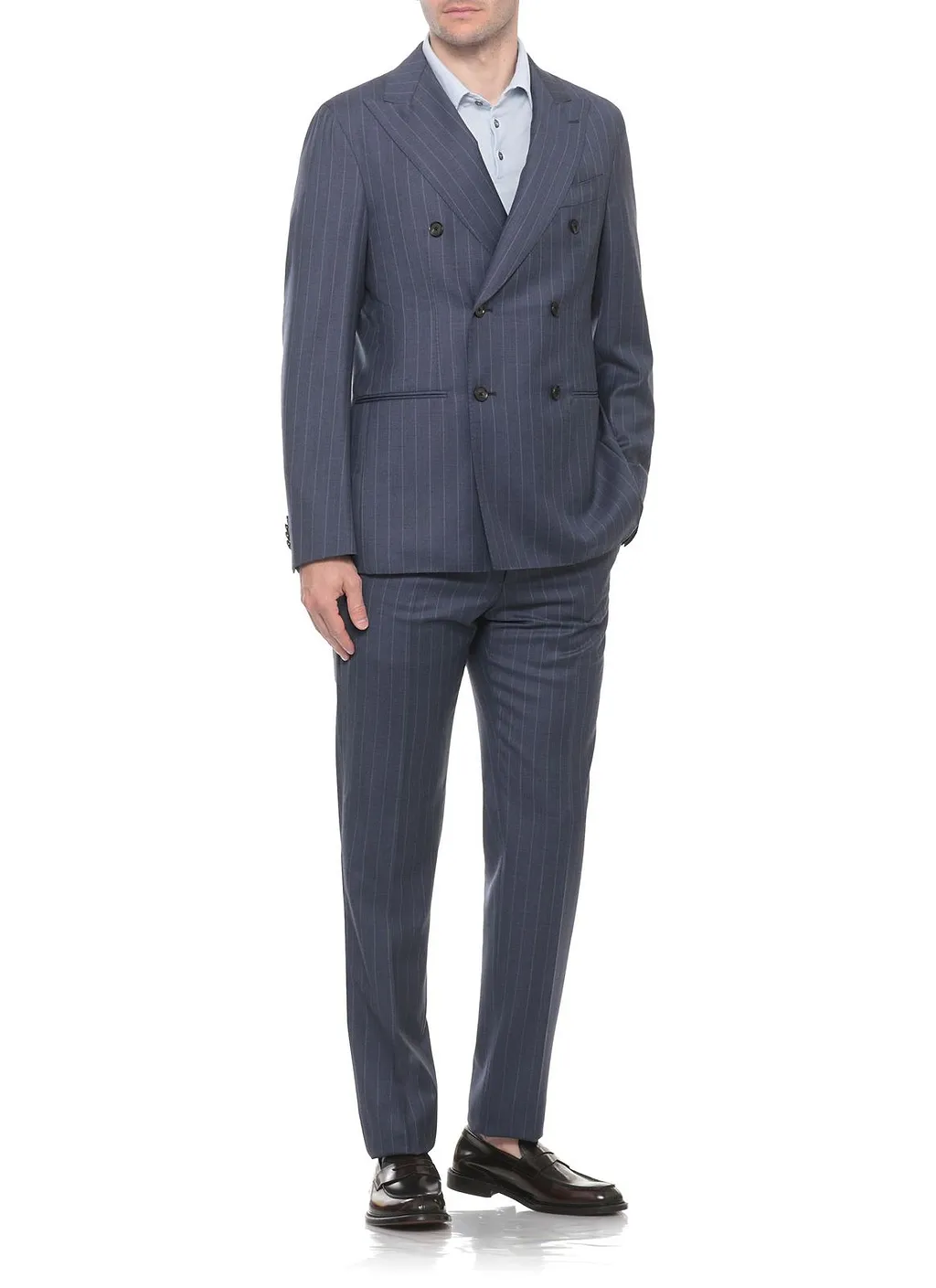 Caruso Pinstriped Double-Breasted Suit