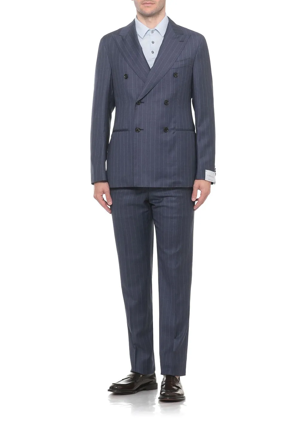 Caruso Pinstriped Double-Breasted Suit