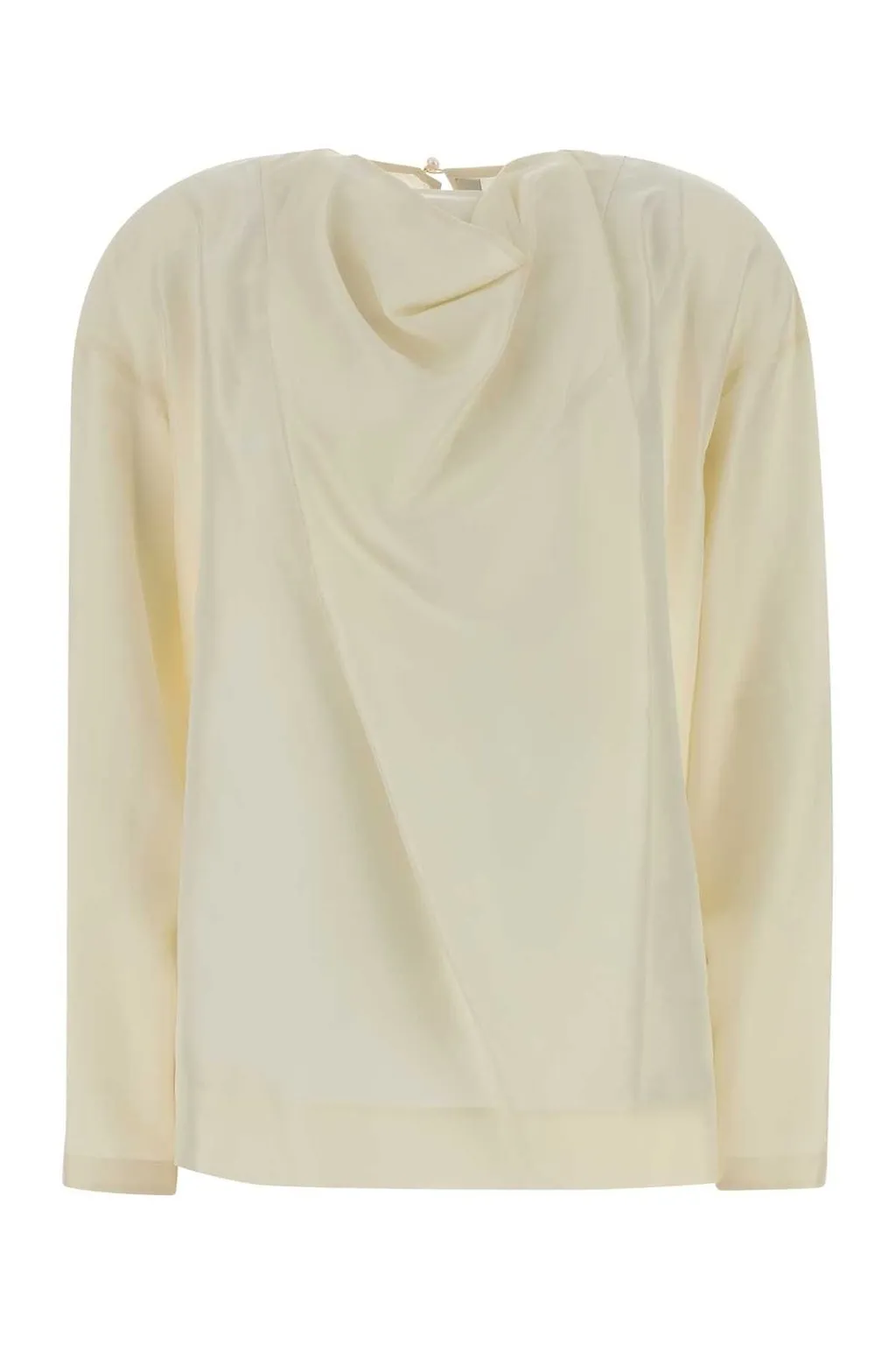 Carven Draped Long-Sleeve Top