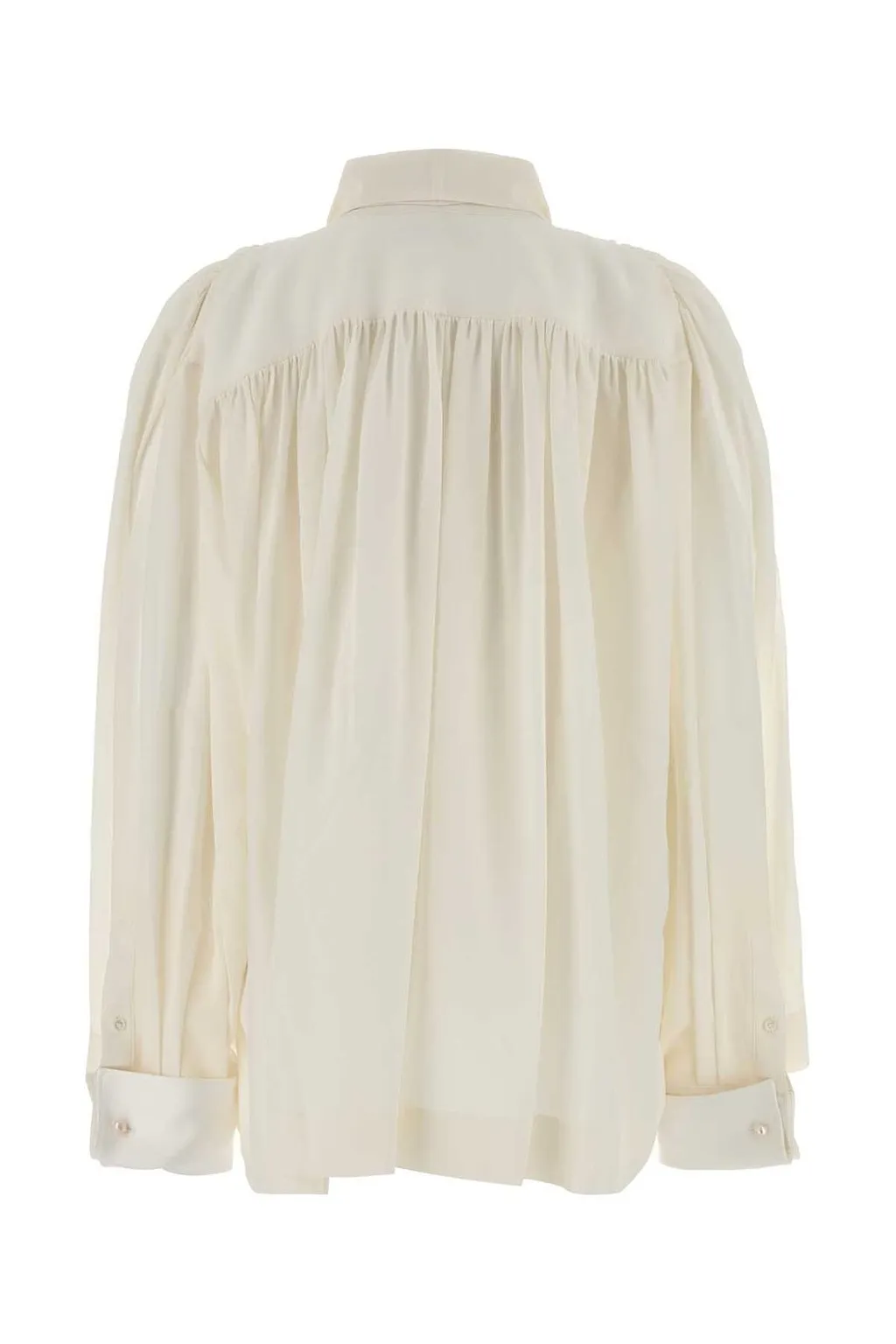 Carven Gathered Scarf Blouse