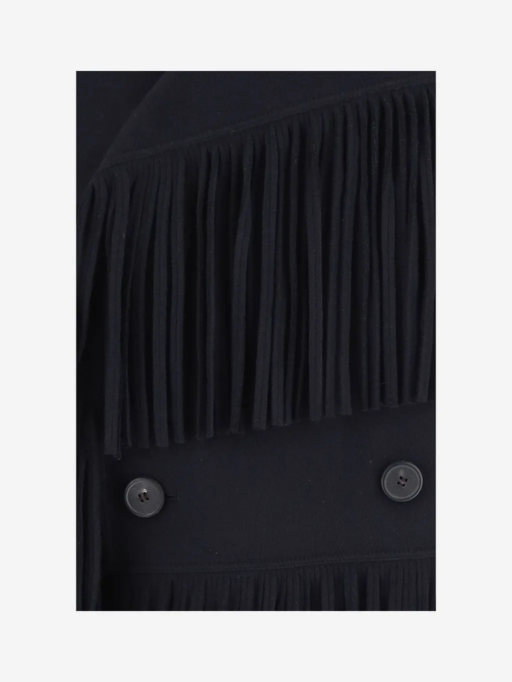 Fringed Double-Breasted Jacket