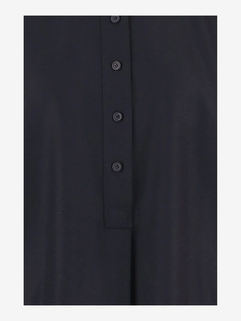 Carven Half-Placket Mandarin Collar Sweater