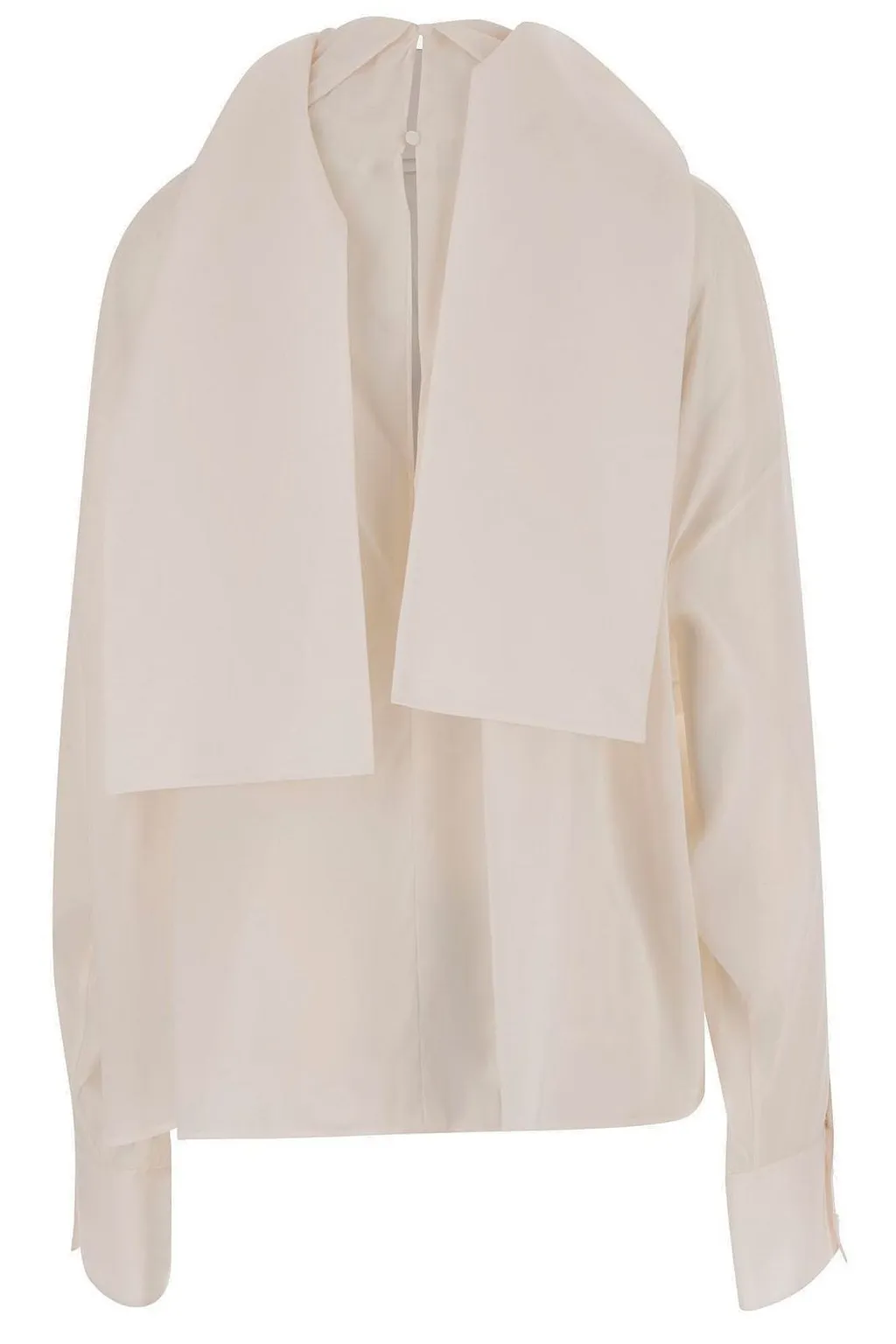 Carven Opera High-Neck Blouse
