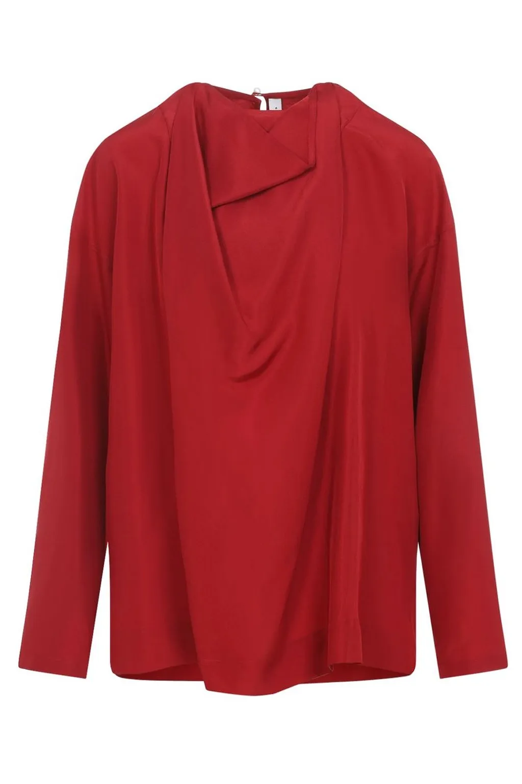 Carven Long-Sleeved Draped Top
