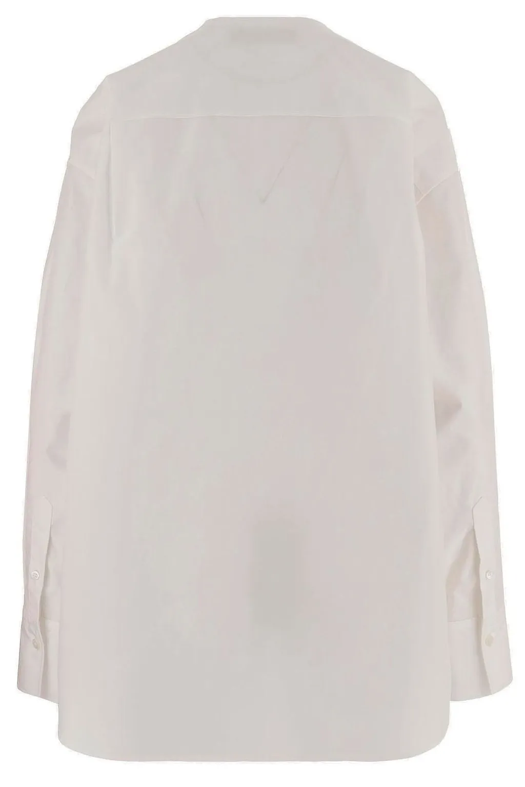 Carven Poplin Collarless Shirt
